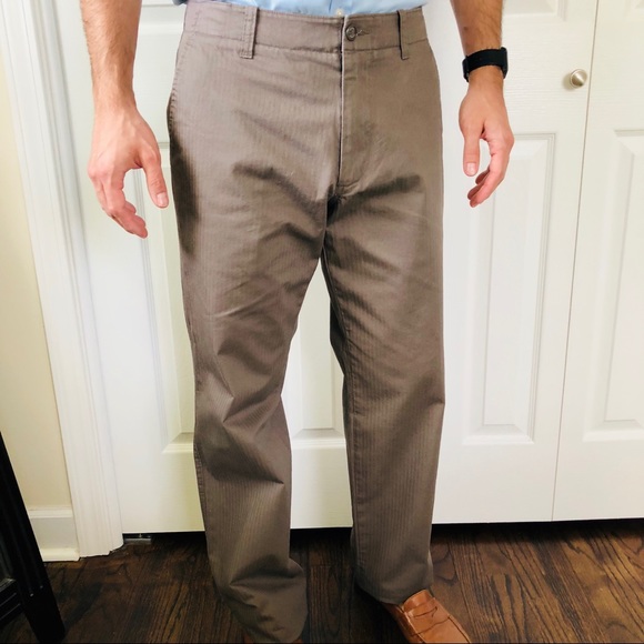 Banana Republic Other - Banana Republic Khaki Stripe Flap Pocket Pants